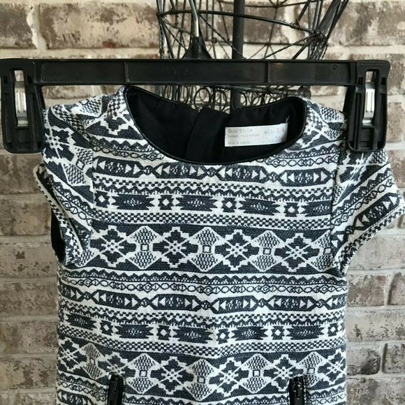 Zara Girls Casual Collection Dress Size 3 /4 Aztec Southwest Back Zip Co… - Picture 2 of 10